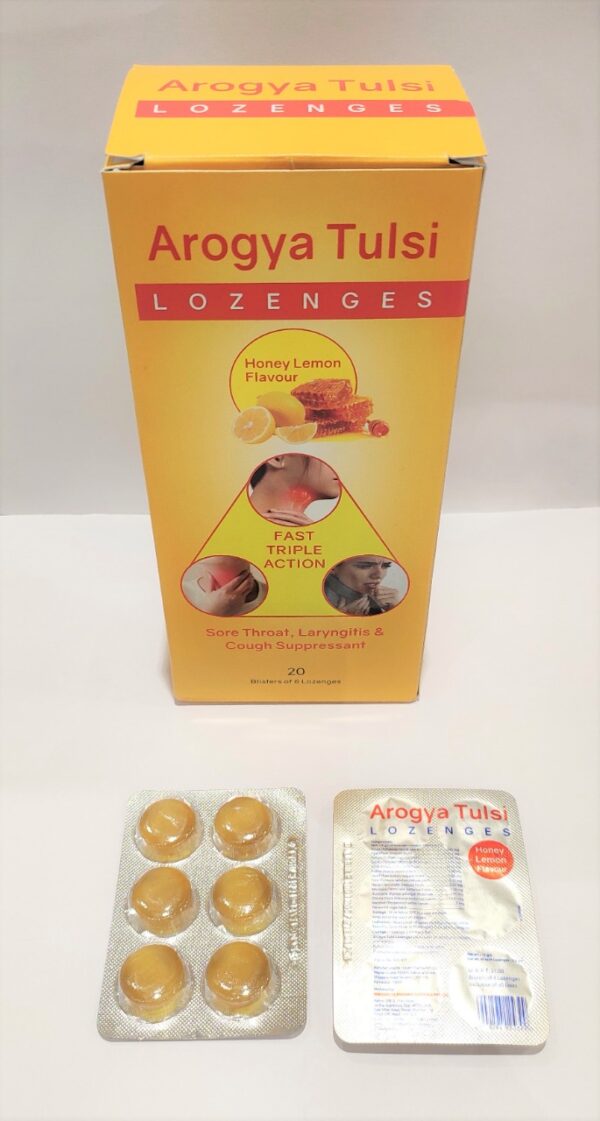 AMRUT TULSI LOZENGES GINGER MINT & HONEY LEMON FLAVOUR - Image 2